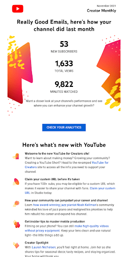 Really good emails you tube