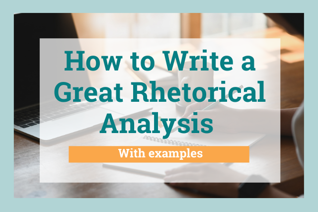 what does rhetorical analysis mean