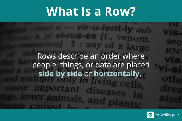 row definition