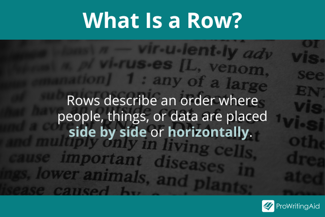 Row vs Column What s the Difference