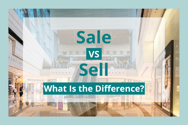 sale vs sell