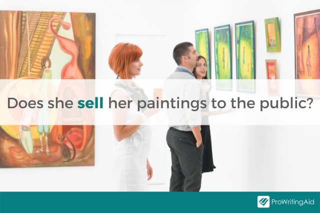 Image showing sell in a sentence
