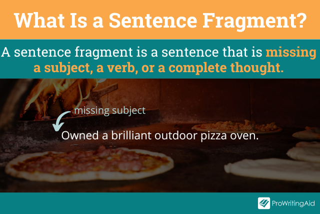 Sentence fragment definition