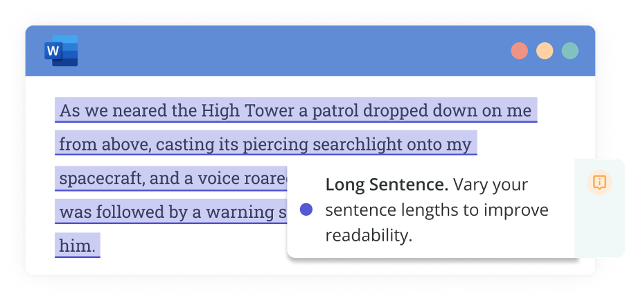 sentence length report in prowritingaid