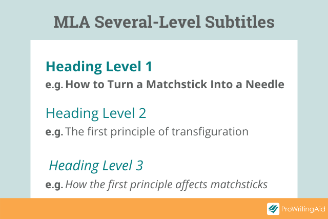 synonyms for using subtitles in apa format