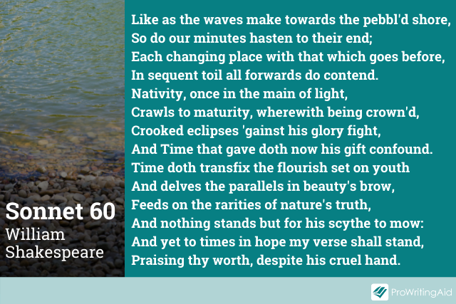 Sonnet 60 by William Shakespeare