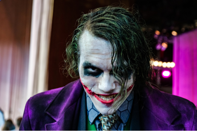 cosplayer dressed as the joker