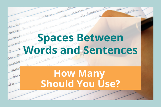 spaces between sentences
