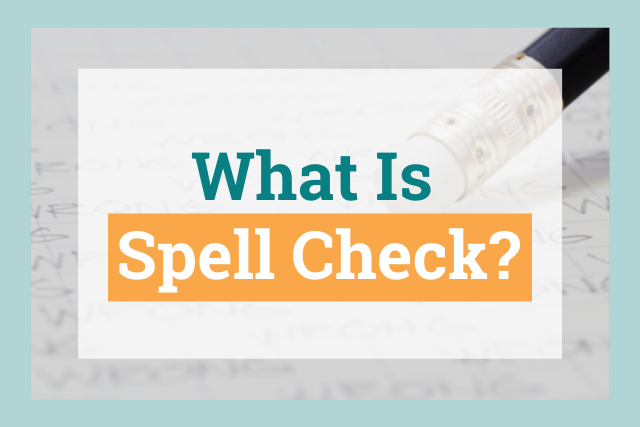 Spell check cover