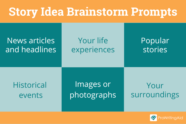 Story idea brainstorm prompts