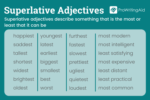superlative adjectives examples