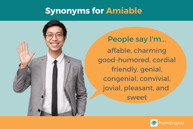 Synonyms for amiable