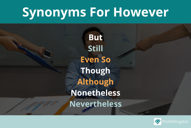 synonyms for however