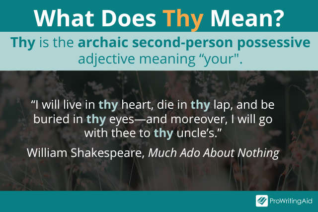 Thy meaning