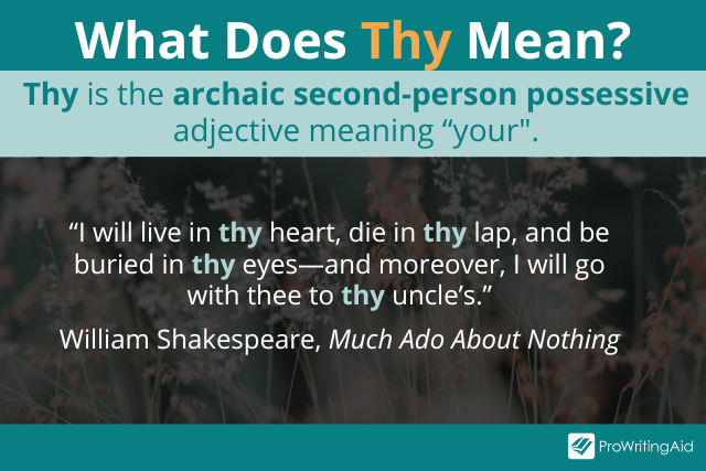 What Does Thou Thee Thy And Thine Mean