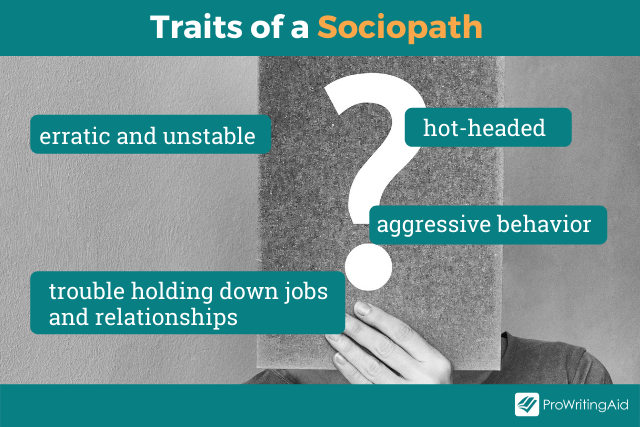 Image showing the traits of sociopath