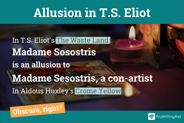 An allusion used by T.S. Elliot
