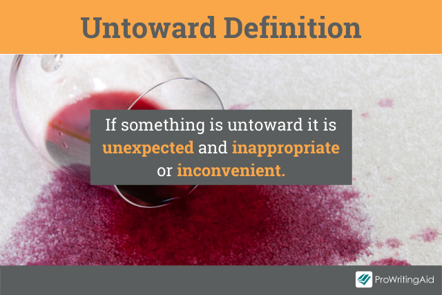 Image showing untoward definition