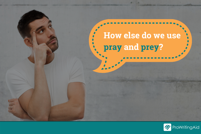 Image showing man wondering how to use prey and pray