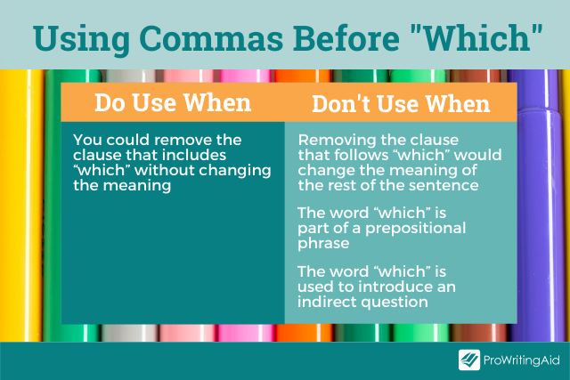 Comma Before Which Where And Who When To Use It with Examples 