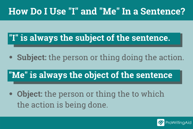 Grammar Check When To Use I Or Me