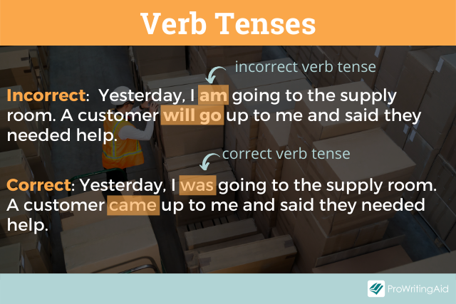 Fixing verb tenses