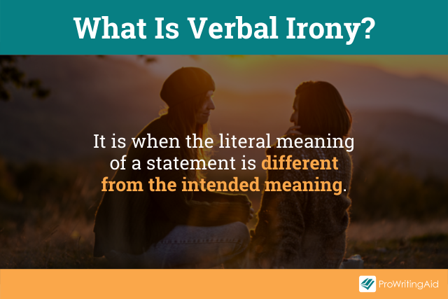 Verbal irony definition