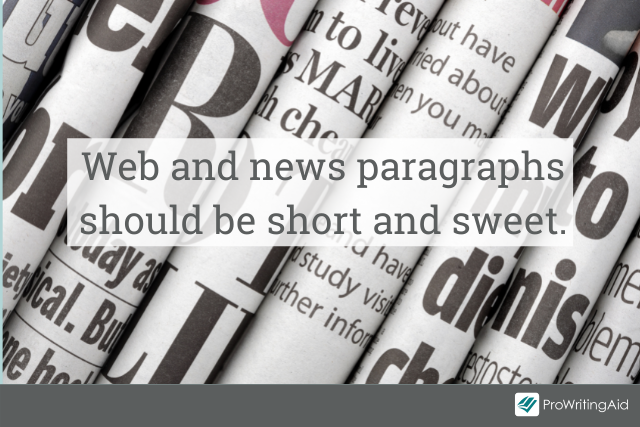 Writing web and news paragraphs