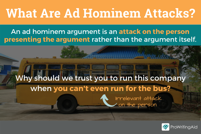 What are ad hominem attacks