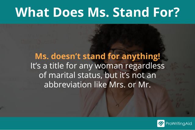 What Does Ms Stand For 