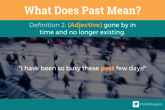 The second definition of past
