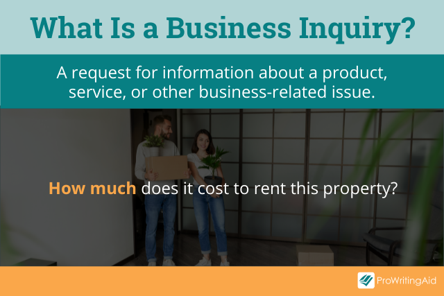 What is a business enquiry?