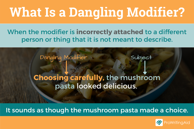 Image showing what is a dangling modifier