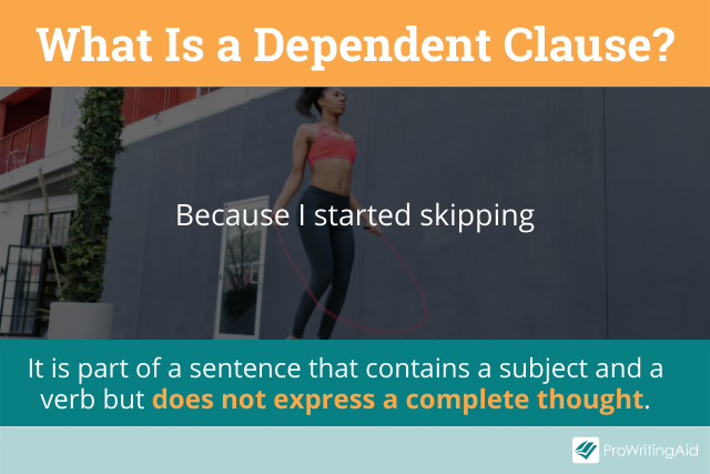 Definition of a dependent clause