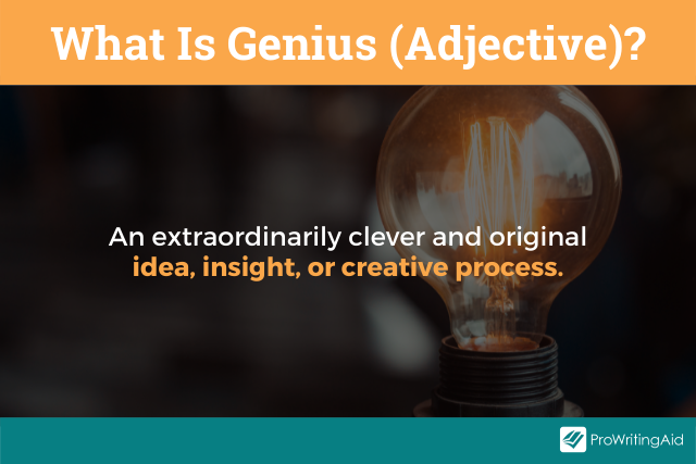 Genius as an adjective