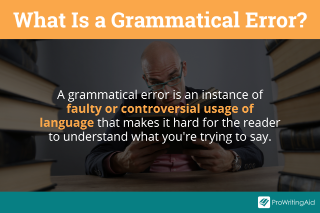 Grammatical errors definition