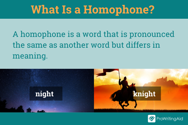 Image showing what is a homophone