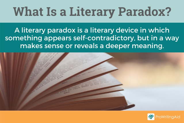 paradox examples in literature