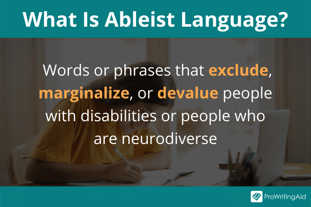 what is ableist language?