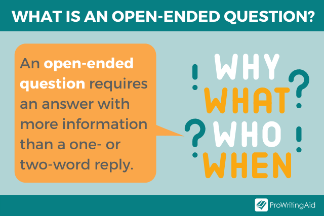 Image showing what is an open ended question