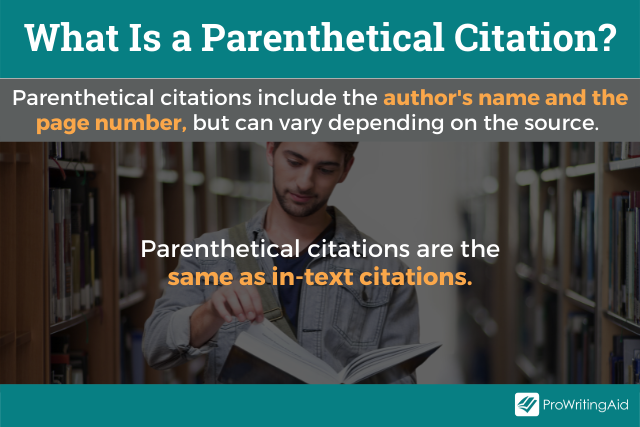 Image showing what is parenthetical citation