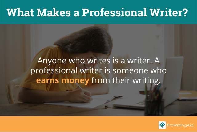 What makes a professional writer