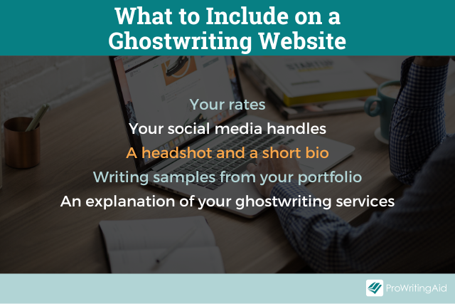 What to include on a ghostwriting website