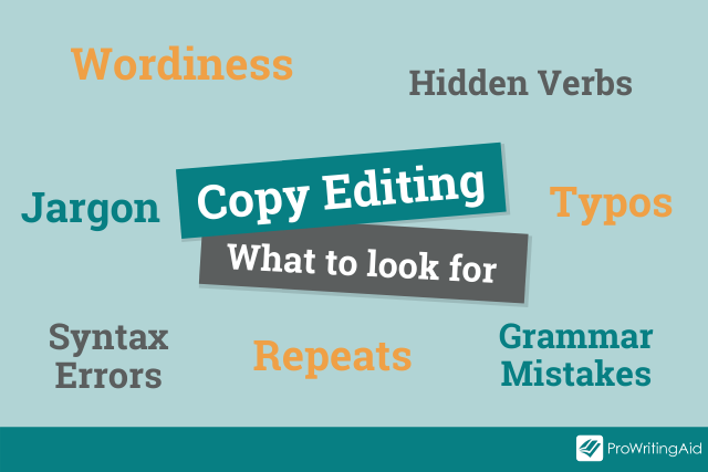 copy editing: what to look for mind map