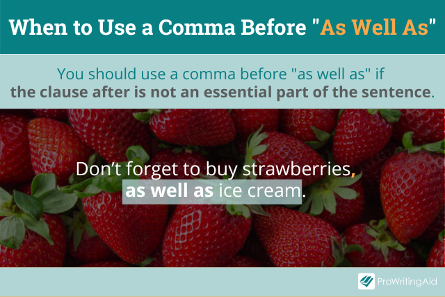 Do You Put A Comma Before As Well At The End Of A Sentence