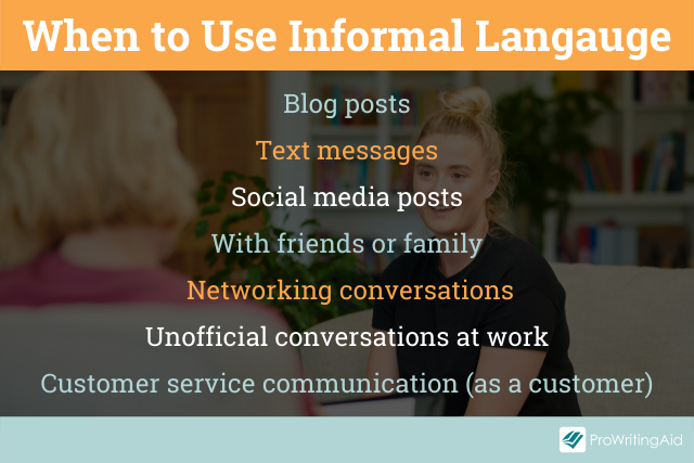 What Does Informal Language Mean In English