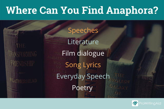 Where to find anaphoras