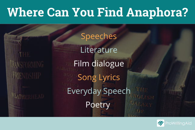 Where To Find Anaphora 