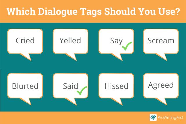 Which dialogue tags to use