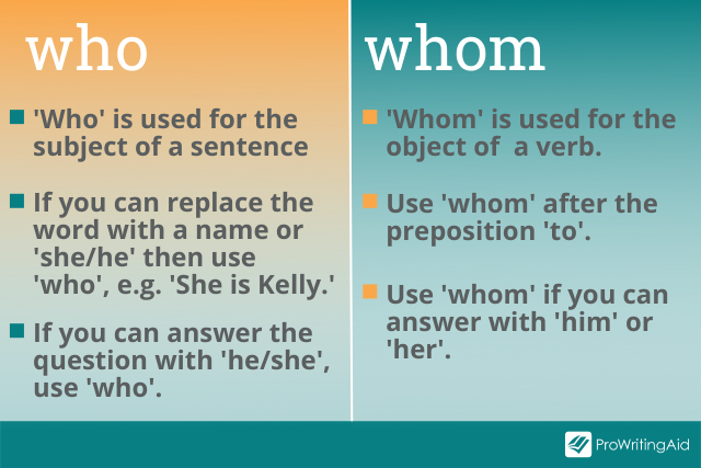Who Whom Differences Uses And Examples 50 OFF